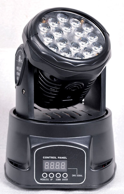 18pcs 3W LED Mini Moving Head Light